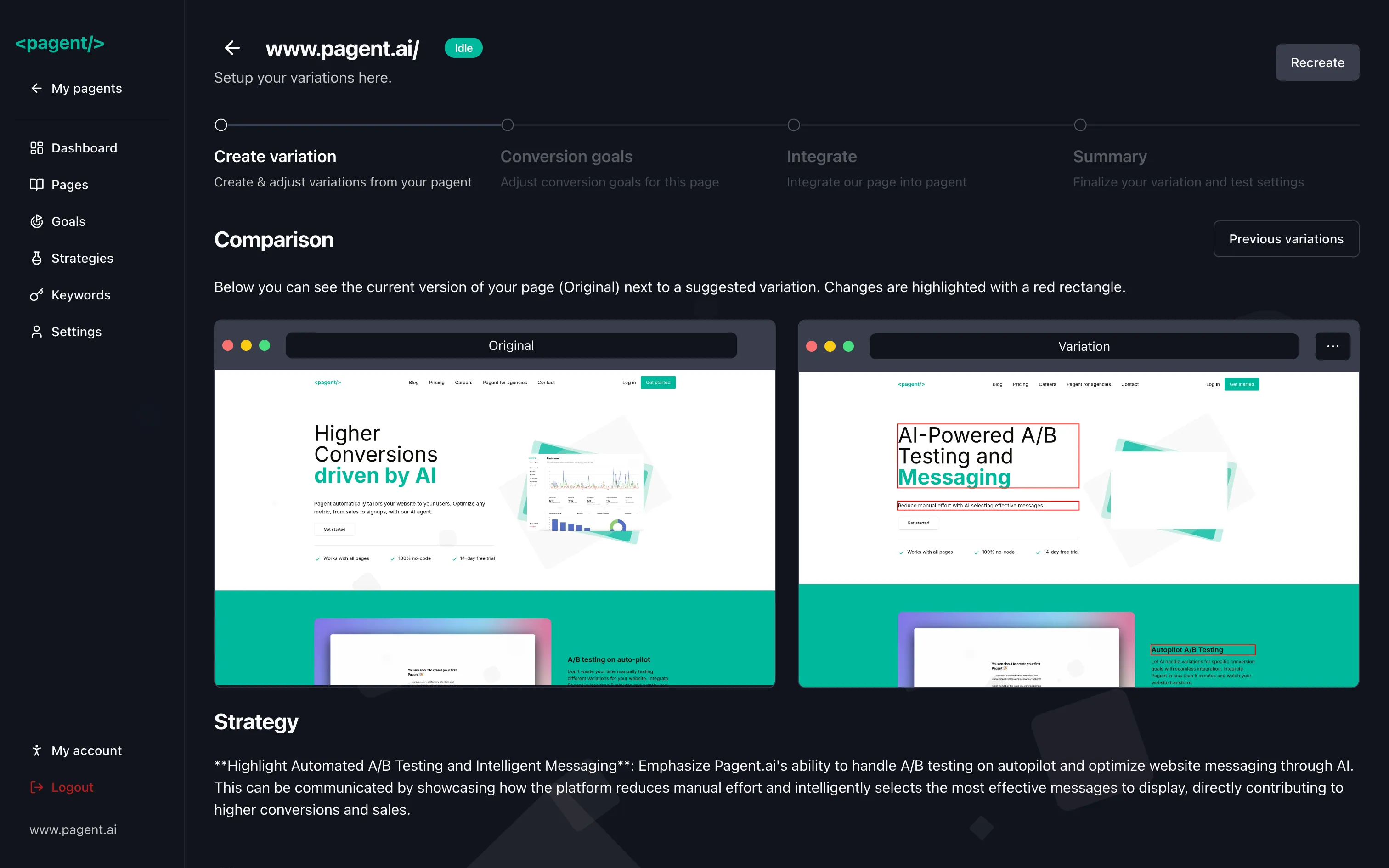Test editor