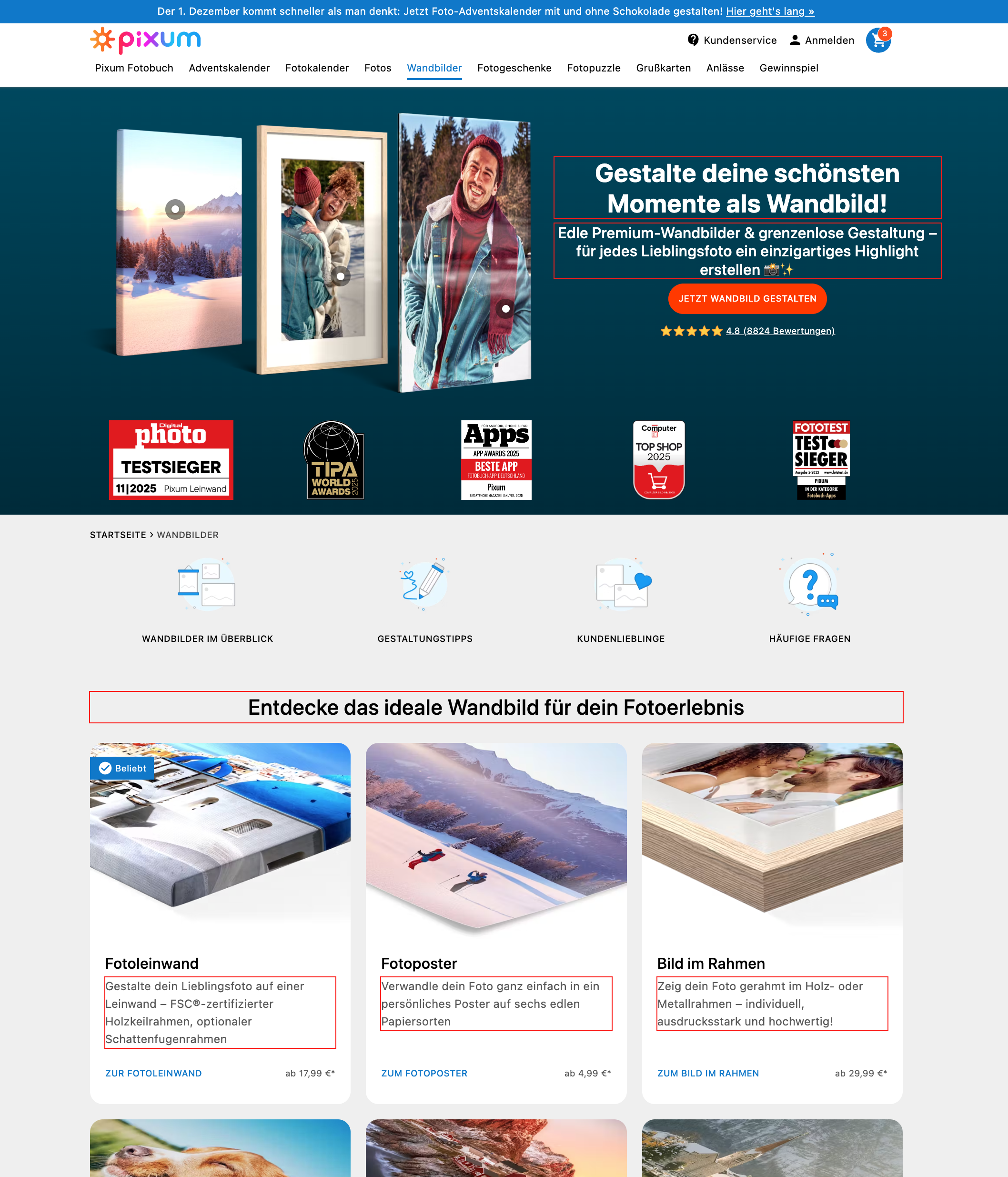 Test Variant Screenshot